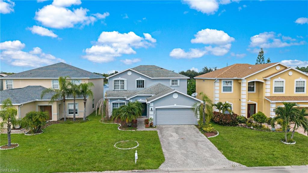 Spacious 5 bedroom, 3.5 bathroom lakefront home in the desirable Sherwood community! This beautifully maintained two story residence is over 2,650 square feet of living space with an open floor plan, first floor primary suite, spacious secondary bedrooms, and a large screened lanai overlooking tranquil water views. Enjoy the brick paver driveway, extended two car garage, tropical landscaping, and an ideal location close to shopping, dining, schools, and Fort Myers. Whether you’re looking for room to grow or the perfect home for entertaining, this property checks every box. Don’t miss this incredible opportunity!