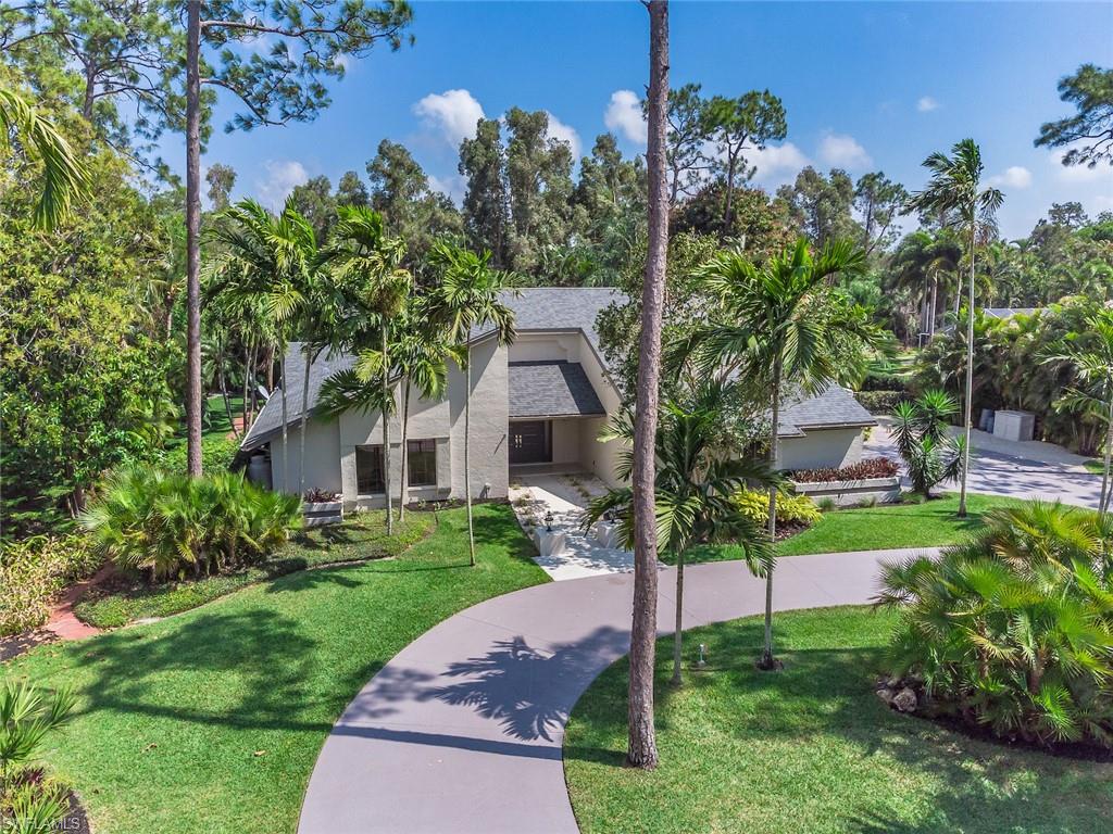 The home you've been waiting for in Pinehurst Estates! Sitting on a beautiful nearly 3/4 acre lot (w/ rm to park boat) this home has been completely upgraded with all of the latest styles & trends! High ceilings, lots of natural light & incredible outdoor pool area with shellstone deck. Awesome chef's kitchen with quartz counters, stainless apps & GE Monogram GAS range! Just about everything has been upgraded...all new floors, re-plumb(2019), new landscaping(mango, avocado & banana trees), roof(2015), LED lighting(in & out), new paint & more! Large master suite with huge walk-in shower, soaking tub & generous walk-in closets. Two guest suites w/ huge walk-ins & massive walk-in shower & huge office that can easily be converted to a 4th bedroom. Enjoy the SW Florida lifestyle to the fullest here...located on the hospital grid just around the corner from Whole Foods,  Bell Tower Shops & 10-mile linear park while a short drive to RSW Int'l Airport & beautiful white sandy beaches!