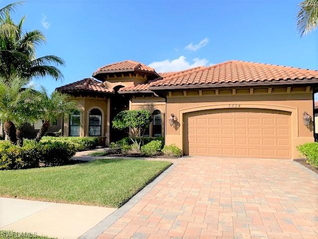 Your new home awaits in BLACK BEAR RIDGE, a 100-home boutique community and hidden gem in North Naples! The 2726 square ft. Regatta floor plan, built by Stock Development, features 4 bedrooms, 3.5 baths, tray and volume ceilings, salt water pool, plantation shutters, stainless steel GE appliances, crown molding, 5 1/2 inch baseboards, 42 inch cabinets, 2 AC units and BEST OF ALL, this home boasts one of the prime lake/fountain views in the community. Recent updates include new kitchen counter tops and sink, dishwasher, garbage disposal, washer/dryer, AC Condenser and pool pump.  In addition, all interior baseboards and doors were freshly painted and tile flooring/grout commercially cleaned.  Home warranty offered.  Convenient North Naples location with easy access to shopping, restaurants, beaches and A+ schools!
