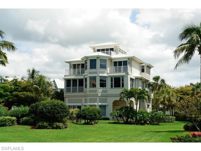 Short Sale – All contracts are subject to approval by Seller and Sellers lender!  Stunning 4 bedroom   Den, 5 bath home in gorgeous Barefoot Beach. This spacious home includes approximately 5,000 sq. ft. of living space and a grand total of 7,112 sq. ft. Breathtaking views of the beautiful Gulf of Mexico are found throughout this lovely home from nearly every room.  Property is sold as-is with the right to inspect.