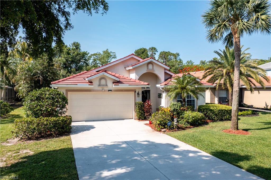 Privacy, Low HOA fees & NO CDD, close to beach (but not TOO close)! That's what you'll love about this 3 bedroom/2 bath plus den home nestled in the heart of Bonita Springs on a short, cut de sac street. New roof, solar panels in March of 2023. This home offers many features & upgrades including expresso cabinets in the kitchen w/ matching cabinets in both baths, granite counters, tile & wood-look laminate floors throughout home, stainless steel appliances including a Bosch dishwasher, vaulted ceilings w/ crown moulding, formal dining room, separate living room, kitchen open to family room. You'll love the exterior features that includes a large 23' x 13' pool w/ covered lanai, tropical preserve behind home & across street that provides privacy & a long driveway w/ the ability to park 6+ cars in addition to the two car garage. Cedar Creek is especially popular due to its low HOA fees, less than 5 miles to beach, minutes to Coconut Point w/ its many dining & shopping venues. Amenities include Jr Olympic size swimming pool, tennis & more. Approximately 30 minutes to RSW Ft Myers airport. Located between Naples & Ft Myers so you can enjoy all that both cities have to offer.