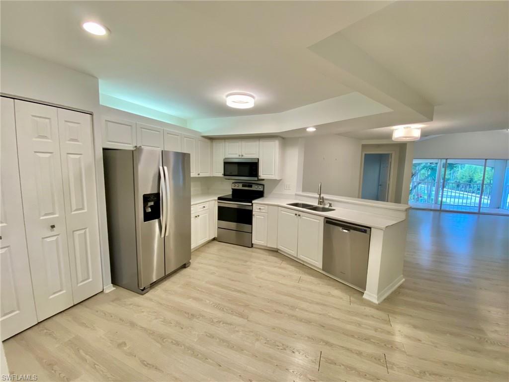 Beautifully updated 3-bedroom, 2-bath condominium featuring an open floor plan with volume ceilings and a bright, spacious living area. Enjoy a peaceful setting while being conveniently located in the heart of Naples. Recent updates include a newer A/C system and newer appliances, along with durable hard-surface flooring throughout for easy maintenance.
This home includes a single-car garage and an additional private storage unit. Residents enjoy access to outstanding community amenities, including a swimming pool, tennis courts, pickleball, and more. A nearby public golf course offers the opportunity to play without the added expense of golf community fees.
Ideally located just off Pine Ridge Road, you'll be minutes from Naples' beautiful beaches, premier shopping, dining, and everyday conveniences. This is an excellent opportunity to enjoy the best of Naples living in a highly desirable community.