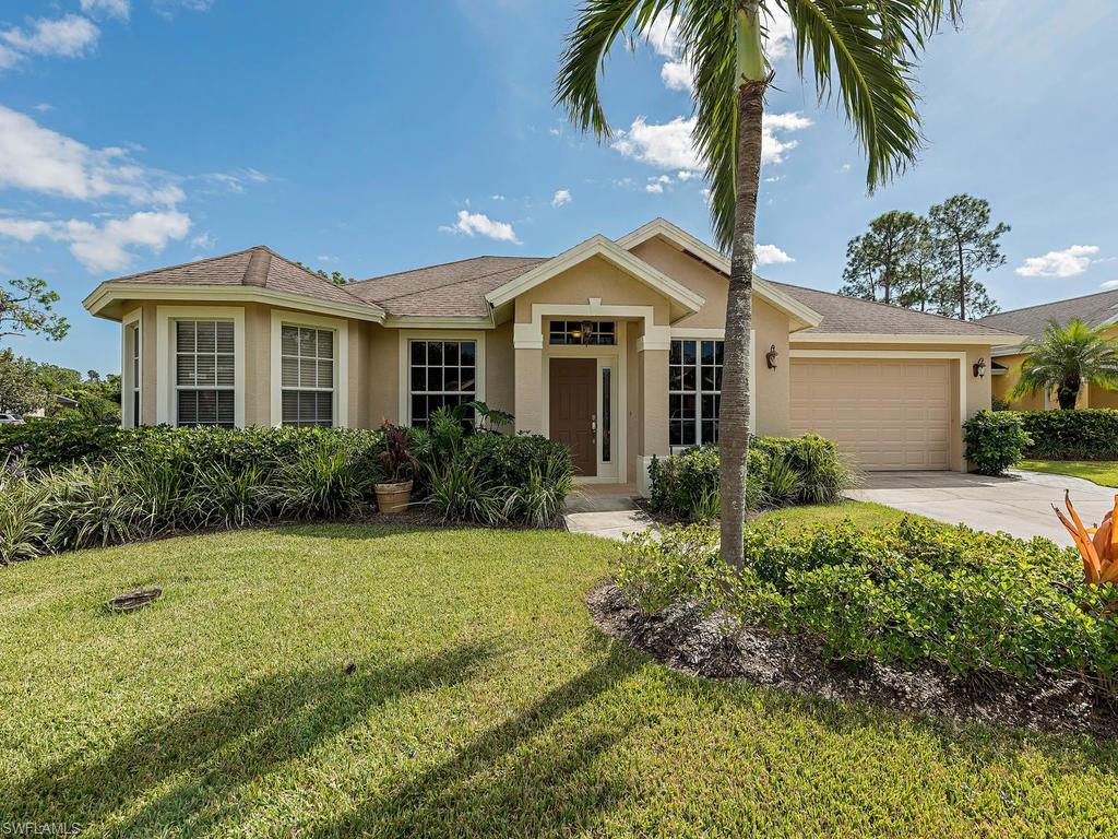 H.12377 - Three bedrooms plus a den and two baths in this well-cared-for, immaculately-kept home situated on a fantastic corner lot in the low-fee, gated community of Briarwood. Amenities are just two houses away outside the home's back gate and features two community pools; a clubhouse; tennis, basketball and volleyball courts; and a tot lot. The home's bedrooms and den are blanketed in beautiful hardwood and boast designer wall colors. The master treats you to two walk-in closets, a separate tub and shower, and a dual-sink vanity. Brand new stainless appliances and expansive granite counters add a touch of sparkle to the kitchen which is open to the breakfast room and family area. Pocketing sliders open onto the lanai that overlooks the peaceful back yard where there is plenty of room to add a pool. The split bedroom floor plan enhances the overall privacy, while the volume ceilings defined by gorgeous crown molding enhance the spacious feel. A front room, just inside the entry, makes a perfect sitting area or TV room. Other noteworthy features include plantation shutters, newer water heater & A/C, tile flooring in main living areas, & two-car garage with epoxy floor.