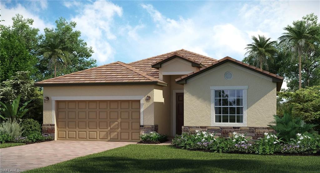 One or more photo(s) has been virtually staged, AI generated or rendered.  Welcome to a stunning natural oasis that offers everything you need to live and feel your best. With a championship golf course, miles of natural trails and top-tier amenities, this beautiful gated community is the perfect place to live, relax and play. This single-story home offers versatile living, with an open design among the dining room, kitchen and family room, which lead to a covered lanai for outdoor experiences. Surrounding the space are all four bedrooms, including the lavish owner’s suite with an adjoining bathroom and a large walk-in closet. A versatile two-car garage completes the home. Prices, dimensions and features may vary and are subject to change. Photos are for illustrative purposes only. Estimated delivery date is July/Aug 2026.