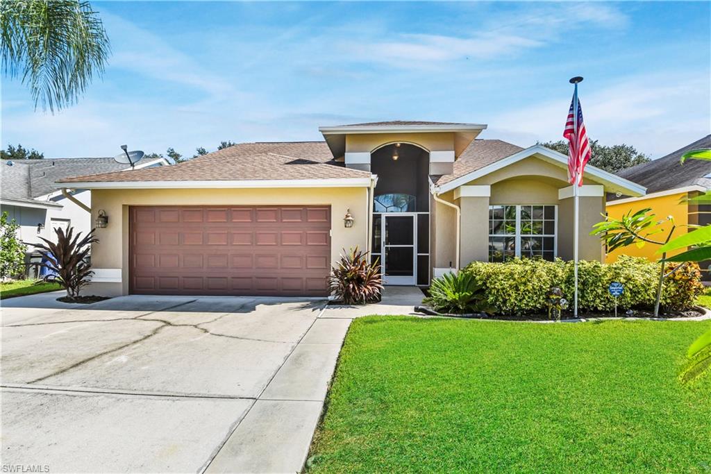 Single family home with AMAZING outdoor living space! This is a fantastic home featuring a great room & split bedroom layout, open concept kitchen area (with breakfast bar, eat-in kitchen & formal dining room), spacious laundry room (with utility sink & storage), vaulted ceilings, tint on majority of the windows for energy efficiency, disappearing sliders in great room with transom window above, screened front entry, and a fantastic outdoor living area at the rear of the home with a long screened lanai that overlooks a spacious open area with pavers and a backyard surrounded by mature tropical landscaping. Meticulously cared for home. The a/c unit was replaced 3yrs ago and much of the ductwork was replaced and returns were added to each room. Islands at Three Oaks is a non-gated deeded neighborhood that offers a community room, pool & spa, and tennis court. Just minutes from the home is the well-known Three Oaks Community Park & the Barbara Manzo Tennis Center both offering tennis courts, sports fields, basketball court, picnic areas, racquetball court, & playground area. Great Location close to FGCU, Gulf Coast Town Center, Coconut Point, and Hertz Arena.