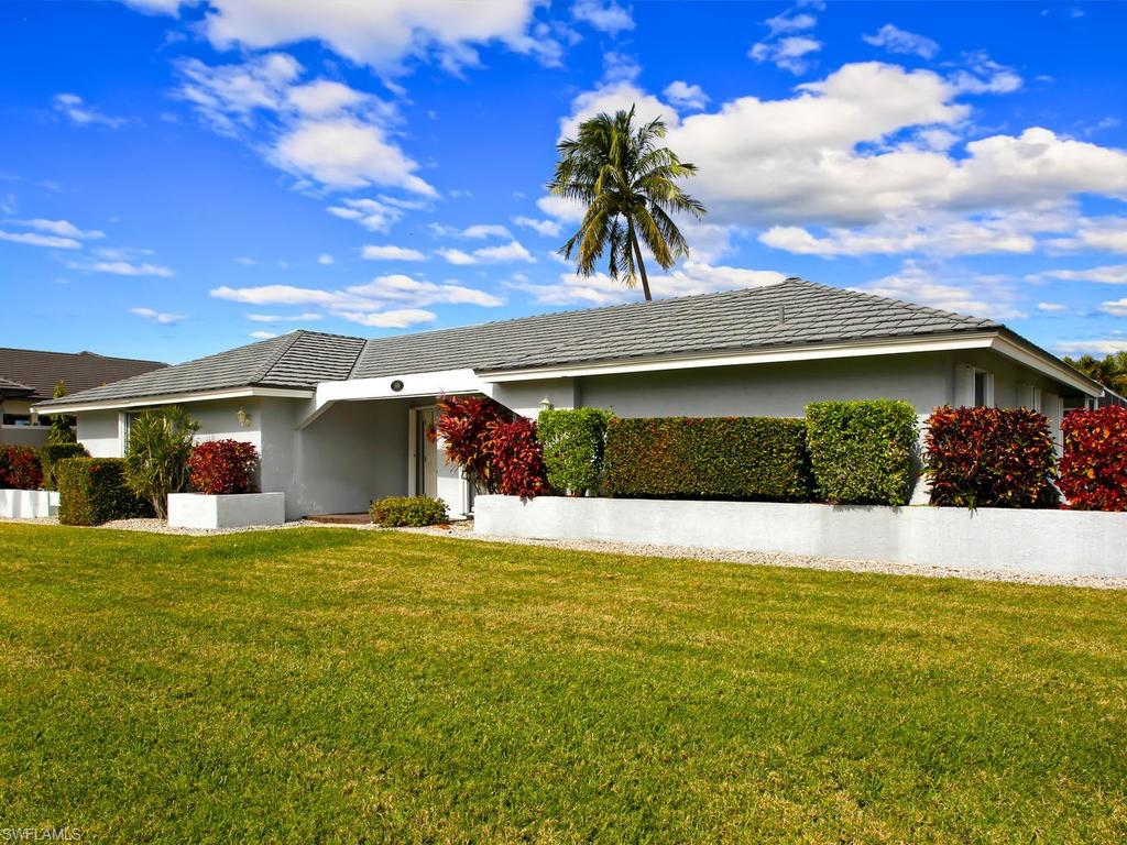 What a great opportunity to own this single-family home with a large pool located in the Estate section of Marco Island. This home is surrounded by many beautiful multi million-dollar homes on Roberts Bay. The property sits on .43 acres giving you tons of yard space for outdoor entertainment or the ability to expand to a bigger home. Inside the home features double sinks and large master shower, over sized 2 car garage, split bedrooms providing privacy for your guest, in house laundry room with tub, formal living and dining room, and wired for alarm system through Vitex on all exterior access points into the house. It is also located near everything you could need from groceries, hardware store, restaurants, and other shopping.  Once you are a homeowner on Marco Island you are eligible to become a member where “memories are made” the Marco Island Residents Beach for $140 a year. Come and see what this home and Marco Island has to offer.