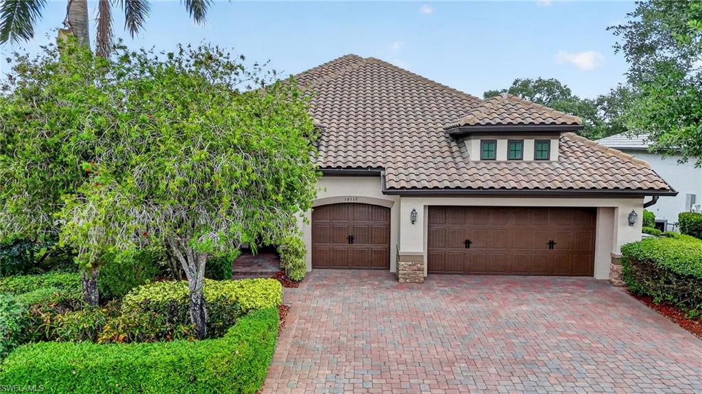 RIVER HALL COUNTRY CLUB ESTATES-GOLF MEMBERSHIP INCLUDED! STUNNING HOME WITH $1,000,000 LAKE & FAIRWAY VIEWS! TOTAL REMODEL ($350,000+/-) 3 BEDROOM, DEN, 3 BATH, 3 CAR GARAGE, (saltwater) POOL-SPA HOME, ONLY FOR THE MOST DISCERNING HOME BUYER! From DROP DEAD curb appeal entry, rich, lush landscaping done by LANDSCAPE ARCHITECT for total privacy and BEAUTIFICATION.  Enter through custom designed decorative leaded glass doors with side lights ($30,000) and step in a wide open FLOOR PLAN, and accented entirely with CROWN MOLDING THROUGHOUT. Flooring is Designer PORCELAIN "WOOD PLANK" TILE FLOORS and SCALLOPED MARBLE. Lots of Glass Windows and Sliders, ALL "IMPACT" STORM RESISTANT for total comfort and security. With so many windows and sliders, the home is LIGHT-BRIGHT-SUNNY all year round. All windows have custom "BAHAMA WOOD" Shutters.  Artist "hand painted walls in the Family & Dining Room, Master Bedroom and all 3 bathrooms, tastefully drawn and blended into the complete interior design. "CHEFS" KITCHEN, with custom "Antique Finished" 42" WOOD CABINETS (w/slide outs & all soft close), LEVEL 5 GRANITE TOPS, TILE BACK-SPLASH  and all SAMSUNG HIGH END STAINLESS STEEL APPLIANCES. Large MASTER BEDROOM  has 14' coffer-ed ceilings, his & hers walk-in closets all with organizers, dual granite vanities, soaking tub and floor-to-ceiling glass & tile walk-in shower. Extensive ALL PAVER POOL DECK AND LANAI W/SUMMER KITCHEN and a HEATED "SALTWATER" POOL & SPA for family and friends entertaining. The home and pool overlooks the 15th fairway and lake with stunning views (NO CART PATH OR GOLF BALLS, very important, great views but distanced enough). OWNER FINANCING AVAILABLE: at the current Applicable Federal Rate, for a mid-term loan; other specific terms and qualifications apply! RIVER HALL is an amenity-rich resort style Country Club and beyond the home, the community provides WORLD-CLASS amenities, including: DAVIS LOVE 18 HOLE CHAMPIONSHIP GOLF COURSE, BEAUTIFUL CLUBHOUSE with both "Fine & Casual" dining and 19th Hole Sports Lounge, HEALTH & WELLNESS CENTER, TENNIS (Hard-Tru Clay Courts), PICKLEBALL COURTS, RESORT STYLE COMMUNITY POOLS, WALKING TRAILS and many planned SOCIAL ACTIVITIES AND EVENTS. Home comes with a ONE YEAR "HOME WARRANTY" for buyer comfort.