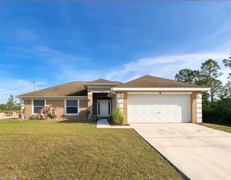 This must see 4/2 home has been beautifully renovated. This corner lot home is priced to sell! The moment you enter the home you can appreciate the open floor plan along with the easy to maintain laminate wood floors in the living areas. The master bedroom looks great with the recently renovated wood tile. The exterior has been freshly painted. If you enjoy cooking, you will definitely enjoy this kitchen! The kitchen has stainless steel appliances, granite countertops, and the well done backsplash creates an alluring focal point. The lanai is an ideal size for gatherings. The home is in a central location with easy access to Fort Myers. This well kept home is ready for you to move in!