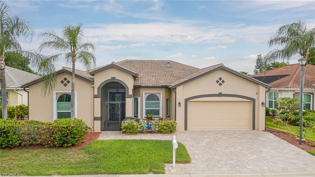 Welcome to Silverlakes at Gateway, where resort-style living meets everyday comfort in one of Fort Myers' most desirable gated communities. Situated in a NO FLOOD ZONE and featuring a remarkably LOW HOA FEE OF ONLY $248 PER QUARTER, this meticulously maintained 4-bedroom, 3-bath pool home offers the perfect blend of space, functionality, and value.
From the moment you arrive, you'll appreciate the attractive curb appeal highlighted by a PAVER DRIVEWAY AND WALKWAY, TILE ROOF (2020), SCREENED FRONT ENTRY, and a welcoming outdoor terrace perfect for enjoying Florida's beautiful weather. The elegant BEVELED GLASS FRONT DOOR opens to a spacious and thoughtfully designed floor plan featuring FORMAL LIVING, DINING, AND FAMILY ROOMS, providing ample space for both entertaining and everyday living.
Inside, you'll find WOOD LAMINATE FLOORING THROUGHOUT, complemented by CROWN MOLDING and an abundance of natural light. The formal dining room showcases a beautiful TRAY CEILING and charming BAY WINDOWS, creating an inviting setting for family dinners and special occasions.
The heart of the home is the spacious kitchen, designed with both style and functionality in mind. Features include GRANITE COUNTERTOPS, STAINLESS STEEL APPLIANCES, a decorative GLASS TILE BACKSPLASH, abundant cabinetry, a generous BREAKFAST BAR, and a separate casual dining area overlooking the pool and lanai.
The expansive owner's suite serves as a private retreat, complete with a comfortable SITTING AREA, two WALK-IN CLOSETS, dual vanities, a relaxing ROMAN SOAKING TUB, and a separate walk-in shower. The split-bedroom design offers privacy for family members and guests, while the fourth bedroom and third bath provide flexibility for a home office, guest suite, or multigenerational living arrangement.
Step outside and discover your own private Florida oasis. The BELOW-GROUND SCREENED POOL is surrounded by attractive BRICK PAVERS, creating the perfect setting for outdoor entertaining, relaxing weekends, or enjoying year-round sunshine. The lanai is protected by an ELECTRIC HURRICANE SHUTTER, while ACCORDION SHUTTERS provide added storm protection throughout the home. A SMALL FENCED AREA FOR PETS offers convenience for your four-legged family members.
Additional features include a SECURITY SYSTEM, spacious indoor living areas, mature landscaping, and the peace of mind that comes with living in a well-maintained gated community.
Residents of Silverlakes enjoy convenient access to shopping, dining, schools, parks, golf courses, I-75, RSW International Airport, spring training facilities, and all that the Gateway corridor has to offer. Homes offering this combination of location, updates, low HOA fees, hurricane protection, private pool, and generous living space are becoming increasingly difficult to find. Schedule your private showing today and discover why Silverlakes remains one of Gateway's most sought-after communities.