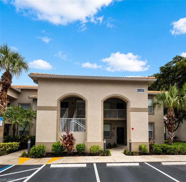 Imagine starting your morning with a cup of coffee overlooking the lake, or winding down at the end of the day enjoying the view from your screened lanai. Welcome to 20050 Barletta Lane! This inviting main-level2 bedroom plus den,2 bath condo offers comfortable living, beautiful lake views, and resort-style amenities in Southwest Florida. Step inside to a bright and welcoming floor plan designed with comfort and privacy in mind. The kitchen features a cozy eating nook for casual meals or morning coffee, while the versatile den offers additional space for a home office, hobby room, or whatever best fits your needs. Enjoy beautiful new flooring in both bedrooms. The split bedroom layout offers nice separation between the bedrooms. The primary bedroom features its own private bath, while the secondary bedroom is conveniently located next to the second full bath. In-unit laundry with a washer and dryer adds to the everyday convenience. Step onto the screened lanai and take in the peaceful lake views. It's a wonderful extension of the living space and an inviting place to relax, unwind, and enjoy the Florida weather. Parking is easy with plenty of parking available in front of the unit, along with one designated covered carport space. A private storage closet at the carport provides additional room for beach gear, bikes, seasonal items, and more. Beyond your front door, there is so much to enjoy in this gated community with a 24-hour staffed security entrance. Amenities include a 7,000 square foot clubhouse, heated resort-style pool and spa, fitness center, tennis, pickleball, bocce, basketball, volleyball, scenic walking paths, beautiful gardens, a butterfly sanctuary, and an additional nearby pool. Conveniently located near shopping, dining, FGCU, Southwest Florida International Airport, Gulf beaches, and I-75, this lakeview condo offers a wonderful combination of comfort, convenience, beautiful views, and an impressive selection of community amenities. Whether you’re looking for a full-time home or a Southwest Florida getaway, come see all that 20050 Barletta Lane has to offer and imagine enjoying the Florida lifestyle right from your own screened lanai.