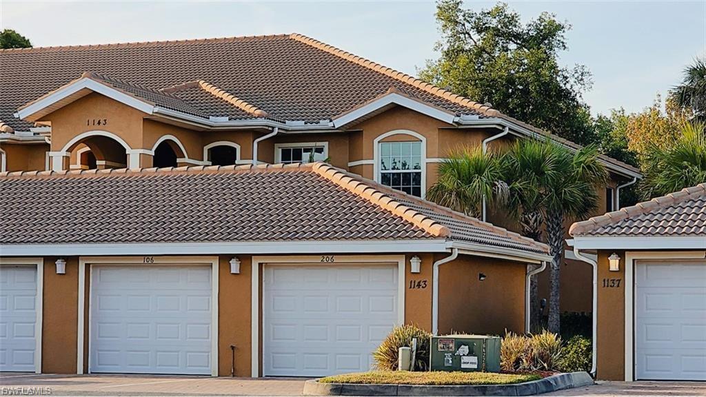 Casa di Fiori is one of Cape Coral's best kept secrets! Ammenities include a 4400 sq ft club house with pool and spa, exercise room, lending library, catering kitchen and dining room. For the athlete there are tennis courts, pickle ball and bocce ball. Also included is a playground for the kids!! This stunning second-floor condo in the sought-after community overlooks wooded private estate , this spacious 2-bedroom + den, 2-bath home offers 1,273 sq ft of beautifully designed living space with over $12,000 in upgrades. You'll love the fresh, modern feel—tile floors , soaring vaulted ceilings, crown molding in every room, and a sun-soaked open layout. The chef-inspired kitchen features sleek Quartz countertops, a new tile backsplash, soft-close shaker cabinets, stainless steel appliances, and a breakfast bar perfect for entertaining. The oversized master suite with upgraded carpet opens to a private, screened lanai with peaceful views and includes upgraded tile floor and summer kitchen with electric grill sink and fridge A one car detached garage for parking and storage with electric opener. No history of flood damage NOT LOCATED IN FLOOD ZONE and impact windows offer you the ultimate in storm protection. Located minutes from Cape Coral’s best shopping, dining, and entertainment—this is Florida living at its finest!
