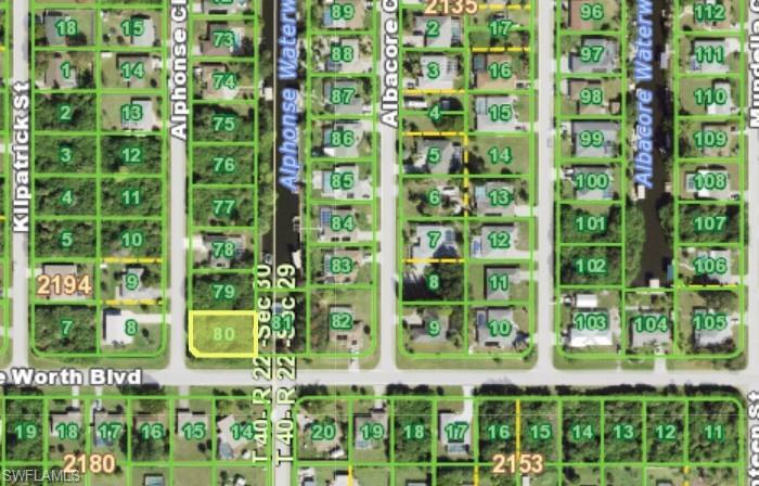 Beautiful corner lot perfect for your new home or for your future portfolio appreciation. Wonderful location that is very close to the beach & Charlotte Harbor. Endless possibilities with this desirable & affordable property here in Port Charlotte! Gulf access lot next door is available too!