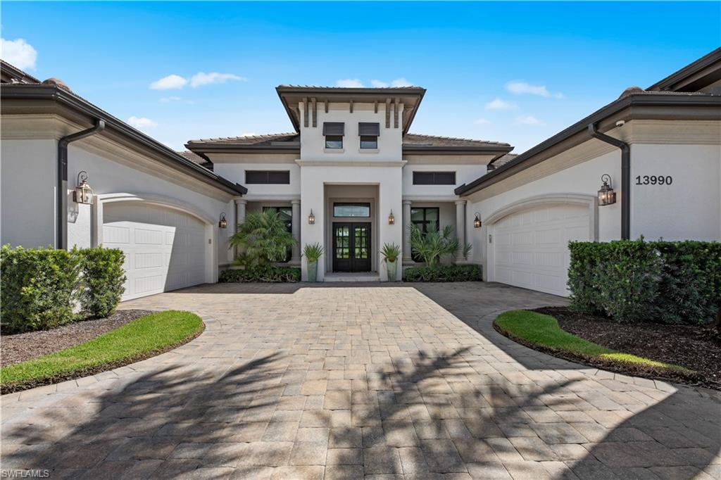 This spectacular home offers everything and more!  When you walk in you are greeted by a spacious open floor plan that is warm, inviting and stunning.   This home is perfect for entertaining, everyday living with plenty of space and privacy for guests.   The chef's kitchen with stainless steel appliances, a wine refrigerator,  a large island for food preparation or dining plus a walk in pantry.  With 4 bedrooms plus a den and a bonus room that could be used for a second den, exercise room , a game room the uses are endless!  The expansive lanai has plenty of entertaining spaces and an outdoor kitchen with a gas grill and pizza oven.  With multiple areas for dining, or sitting by the cozy fireplace, sunbathing or watching the golfers! With 4 car garages which are air conditioned, plus a whole house generator and electric hurricane shutters you have everything you need to live large in this stunning home.  All of this in the premier golf and country club Quail West which offers 2 championship golf courses, tennis, pickleball, multiple dining options , a fabulous fitness center & all the entertainment you will need!  Plus a transferable membership to Barefoot Beach Club is available!