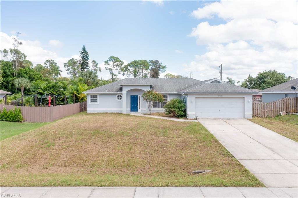 2007 build in San Carlos Park! This home features 3 spacious bedrooms that have been newly carpeted, 2 full bathrooms with refreshed vanities, add a gate to have a fully fenced in yard, freshly repainted cabinets with brand new hardware, and cohesive tile in all common areas. Split bedroom floor plan offers ultimate privacy keeping the master bedroom on one side of the home, and the 2 others bedrooms across the living/kitchen area. Outdoors, enjoy your screened in lanai or fenced in yard. The location of San Carlos Park keeps you close to FGCU, RSW airport, Gulf Coast Town Center shopping and dining, easy access to the highway and within 30 minutes to Fort Myers Beach or Sanibel Island. This home is move in ready and waiting for You! Come view today!