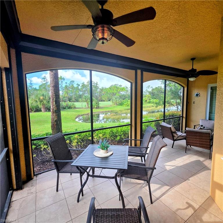 Welcome to your own resort style home fit for a KING and QUEEN! This 1st floor 3 Bedrooms 2 Bathroom Carriage Home has IT ALL WITH UPGRADES THROUGHOUT!! Enjoy your breakfast or one of our beautiful Florida sunsets overlooking the beautiful LAKE, GOLF COURSE AND PRESERVE VIEW! Gorgeous Turnkey with upscale QUALITY FURNITURE INCLUDED! Everything you could want and more for your everlasting homestead or your relaxing vacation home. Just bring your toothbrush and your bathing suit. Home includes an extra-large kitchen with dual fans, tons of cabinets, lots of counter space and breakfast bar, perfect for that gourmet chef cooking and entertaining. There is a separate dining area with gorgeous view AND formal dining area for those special meals. Feel the breeze from the comforting open dining/living room with additional sliding doors from dining area, 3 pocket sliders leading onto large L shape tiled lanai with ELECTRIC STORM SCREENS and updated NO SEE-UM SCREENS. Another separate door leads to the master bedroom. Master bedroom, Kitchen, dining, living area and double fanned lighted lanai all overlooking the beautiful, serene lake and golf course. RECENTLY UPDATED CARPET in bedroom and guest room. Large Master Bedroom in located in the back of home so you won’t be disturbed by your guest or cars driving down the street. Master bedroom also has lake view, KING bed, & large walk in CUSTOM CALIFORNIA CLOSETS and door to lanai, Guest bedroom has queen bed for guests and include custom California closets as well. 3rd bedroom set up as office and has sleeper couch. Home has whole home water filtration system and Washer and dryer in residence and 2 car garage has built in desk shelving workshop. HVAC 5 years old, IMPACT WINDOWS & DOORS 9 CEILING FANS and Plantation Shutters throughout.
Home currently has off season tenant through the end of October 2026 with a $14,000 TRANSFERRED INCOME TO BUYER!!!!
Besides the Florida sun and being close to the beaches you won’t ever get bored at Pelican Preserve. Pelican Preserve is a 55+ community that caters to the 55+ lifestyle Call today for a private showing of this magical home in an equally magical community!! You will be happy you did. Pelican Preserve is a 55+ community that offers a private 27 hole championship golf course, 26,145-sq-ft clubhouse with optional membership, a 70,000 sq ft. Town Center that includes 2 outdoor pools, indoor lap pool & walking track, pickleball, lighted tennis courts, spa, assisted fitness center, 2 restaurants, craft, sewing & woodworking room, billiards room, theater, exercise classes bingo nights, card rooms, outside amphitheater, nature walk with preserve boardwalk, & much much more.
