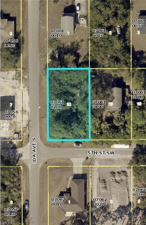 Build your dream home on this desirable corner lot located at 2820 5th St SW, Lehigh Acres, FL, offering approximately 0.25 acres (75 x 139 feet) of space. Situated in a well-established residential neighborhood, this property provides added flexibility and curb appeal thanks to its corner location. Enjoy convenient access to major roadways including Lee Boulevard, Gunnery Road, Sunshine Boulevard South, and State Road 82, making travel to Fort Myers, shopping centers, restaurants, schools, medical facilities, and Southwest Florida attractions quick and easy. The lot is mostly wooded, giving you the opportunity to preserve natural vegetation or clear it to suit your building plans. Whether you’re looking to construct a primary residence, seasonal retreat, or invest in one of Southwest Florida’s fastest-growing communities, this property offers excellent potential. Don’t miss the chance to secure a well-located corner homesite in the growing Lehigh Acres market before prices move higher.