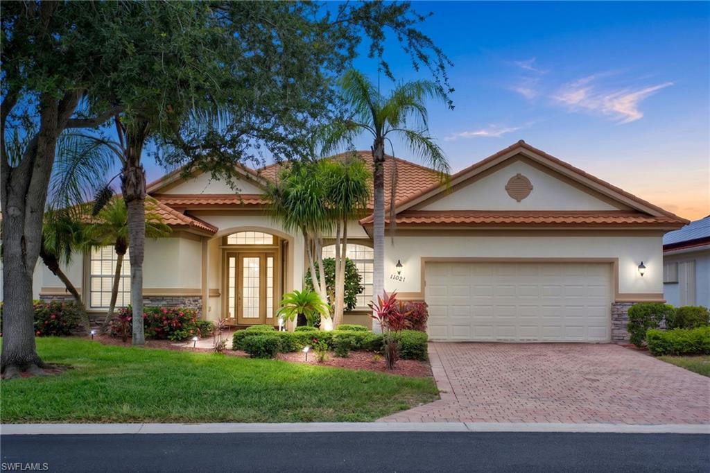 Welcome to this beautiful lakefront home offering 3 bedrooms plus a den, 3 full bathrooms, and 2,740 square feet of living space in the highly desirable Coco Bay community. Featuring the largest floor plan in the neighborhood, this exceptional residence is situated on one of the few premium homesites overlooking the community's largest lake—a truly rare opportunity.
Designed to maximize the breathtaking waterfront setting, the living room, kitchen, and primary suite all enjoy spectacular lake views. The spacious, open-concept floor plan is enhanced by soaring high ceilings, elegant crown molding throughout, and plantation shutters, creating a bright and sophisticated living environment.
The beautifully updated kitchen features brand-new cabinetry, new countertops, and new stainless steel appliances (2024), making it as stylish as it is functional.
Step outside to your private backyard oasis featuring a sparkling pool and spa, along with an expansive screened lanai that provides the perfect setting for relaxing, dining, or entertaining while enjoying tranquil lake views and spectacular Florida sunsets.
Additional updates include fresh interior paint and an epoxy-coated garage floor (2024). A new roof installed in 2023 provides added value and peace of mind for years to come, while hurricane shutters throughout offer additional protection and security.
Residents of Coco Bay enjoy outstanding amenities including a clubhouse, resort-style pool and spa, fitness center, and library. Conveniently located near shopping, restaurants, hospitals, Sanibel Island, Fort Myers Beach, and all that Southwest Florida has to offer, this exceptional home combines luxury, comfort, convenience, and the best of Florida waterfront living.