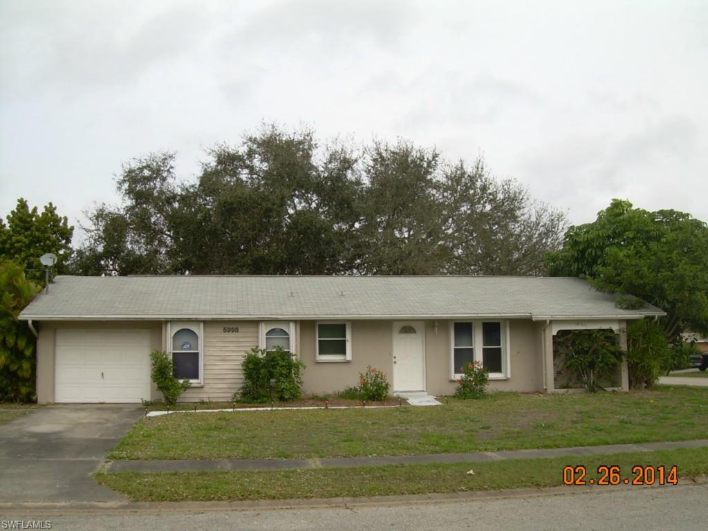 READY TO SHOW!!! Nestled in the peaceful Waterway Estates area in North Fort Myers, this cute corner lot home is very spacious and offers 2 large bedrooms, a master and guest bathroom, country style kitchen & separate living area/dining areas with access to screened patio through a sliding glass door. Mature landscaping all around the home and huge oak tree with plenty of shade in rear of home. With plenty enough space for a small family this lovely home also features tile throughout and all appliances. New roof in 2007. Located just off Orange Grove Blvd, this quiet and well established neighborhood offers a great location with easy access to Hancock Bridge Pkwy and downtown Fort Myers. Public transportation available nearby. Call to schedule your showing today.