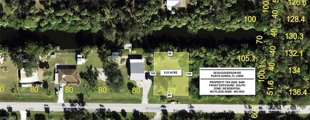WATERFRONT OPPORTUNITY! Build your dream home on this freshwater canal lot in Punta Gorda. Enjoy peaceful water views in a quiet, growing area with new construction nearby. Conveniently located near I 75 and just minutes from Tamiami Trail, with easy access to shopping, dining, and more. Don’t miss this great opportunity!

Owner also has the adjacent lot for sale at 26132 Everson Rd, offering great potential to expand or invest. Don’t miss this opportunity!