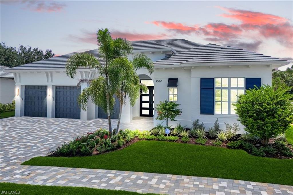 Step into your private sanctuary in the heart of Naples! Nestled within the exclusive Enclave of Distinction—home to just 27 residences—this single-story gem blends elegance, comfort, and privacy. Gated and serene, the community features brick-paved streets, lush landscaping, and welcoming sidewalks.

Inside, sunlight fills the home through high-volume ceilings, highlighting a stunning great room with wood-beam accents, a 74" linear fireplace, floating wood shelves with lighting, and a custom bar with wine cooler and glass cabinet tower. The gourmet kitchen is a chef’s dream, featuring Viking appliances, quartz countertops with waterfall edges, white cabinetry with glass fronts, and a gas range with hood vent.

The main suite is a retreat of its own, complete with a spa-like bathroom, soaking tub, oversized shower, and dual vanities. Two additional guest suites plus a private suite with its own lanai entrance, custom bar, and beverage center provide flexible living for family and visitors. A den and modern laundry area add to the home’s functionality.

Step outside to your own private oasis—relax in the pool and spa, host gatherings at the outdoor kitchen with gas grill, or enjoy serene garden views behind electronic roll-down screens for comfort and privacy.

Perfectly located near Seed to Table, Gulf beaches, Mercato, and Southwest Florida International Airport, this home offers both convenience and a luxurious lifestyle in one of Naples’ most coveted communities. Discover the unmatched elegance and comfort of The Enclave of Distinction today.