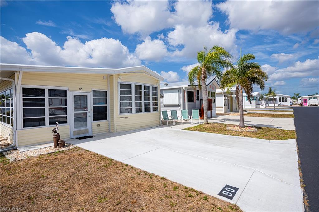 Now offered at $68,000, this is an excellent opportunity to own in Fountain View RV Resort, a well-established 55+ community where you own the land. This 1-bedroom, 1.5-bath manufactured home offers approximately 710 sq. ft. of functional living space and is being sold turnkey for immediate enjoyment or seasonal use.  The home provides ample cabinetry for storage, in-residence laundry, and a roof-over completed in December 2017. The layout offers comfortable living with practical use of space, ideal for a low-maintenance Florida lifestyle.  Fountain View residents enjoy a wide range of amenities including a clubhouse, community pool and spa, bocce, shuffleboard, tennis, volleyball, and more. Optional on-site storage is available for RVs and boats.  Conveniently located near downtown Fort Myers, with quick access to shopping, dining, medical facilities, golf courses, and area beaches. Low monthly HOA of $264.50 includes lawn care, on-site management, and use of recreational amenities.  At this price point, this property presents strong value within a desirable and active community. Schedule your private showing today.