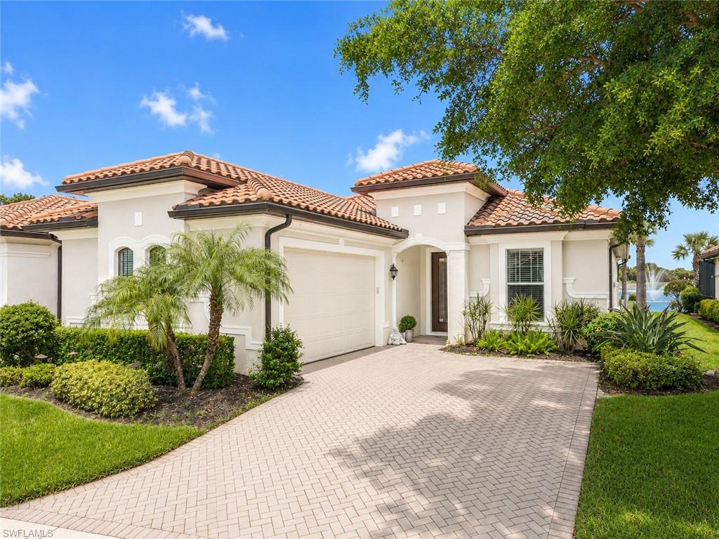 Ideally positioned at 10264 Porto Romano Drive in Miromar Lakes, this exceptional residence offers a rare opportunity to secure a luxury home today with the flexibility to generate seasonal income until you’re ready to make it your own. Located within the prestigious Porto Romano enclave at Miromar Lakes Beach & Golf Club, the property features tranquil lake and golf course views in one of Southwest Florida’s most sought-after communities.

This beautifully designed four-bedroom, two-and-a-half-bath home showcases an open-concept layout with rich wood flooring, tray ceilings, and refined finishes throughout. The gourmet kitchen features granite countertops, an extended bar for entertaining, and gas appliances, seamlessly connecting to the dining and great room areas. Expansive windows capture serene water and fairway views, enhancing both everyday living and guest appeal.

Outdoor living is a standout, with a private lanai offering a gas-heated pool and fully equipped summer kitchen—ideal for enjoying the Florida lifestyle or attracting high-demand seasonal rentals. Whether used as a primary residence, second home, or income-producing property, the home offers versatility for a range of buyers.

Additional features include wind-rated windows and doors, an electric shutter system, and a new HVAC system. 

Residents of Miromar Lakes Beach & Golf Club enjoy world-class amenities, including a private white-sand beach, championship golf, boating, water sports, resort-style pool, fitness center, spa, tennis, and multiple dining venues—enhancing both lifestyle and long-term value. An ideal option for buyers looking to plan ahead: purchase now, enjoy immediate use or rental income potential, and transition to full-time Florida living in the future.

Some images have been digitally enhanced for marketing purposes. Actual property conditions, dimensions, features, and finishes may differ. INFORMATION IS DEEMED RELIABLE BUT NOT GUARANTEED AND SHOULD BE VERIFIED BY BUYER OR BUYER’S AGENT.