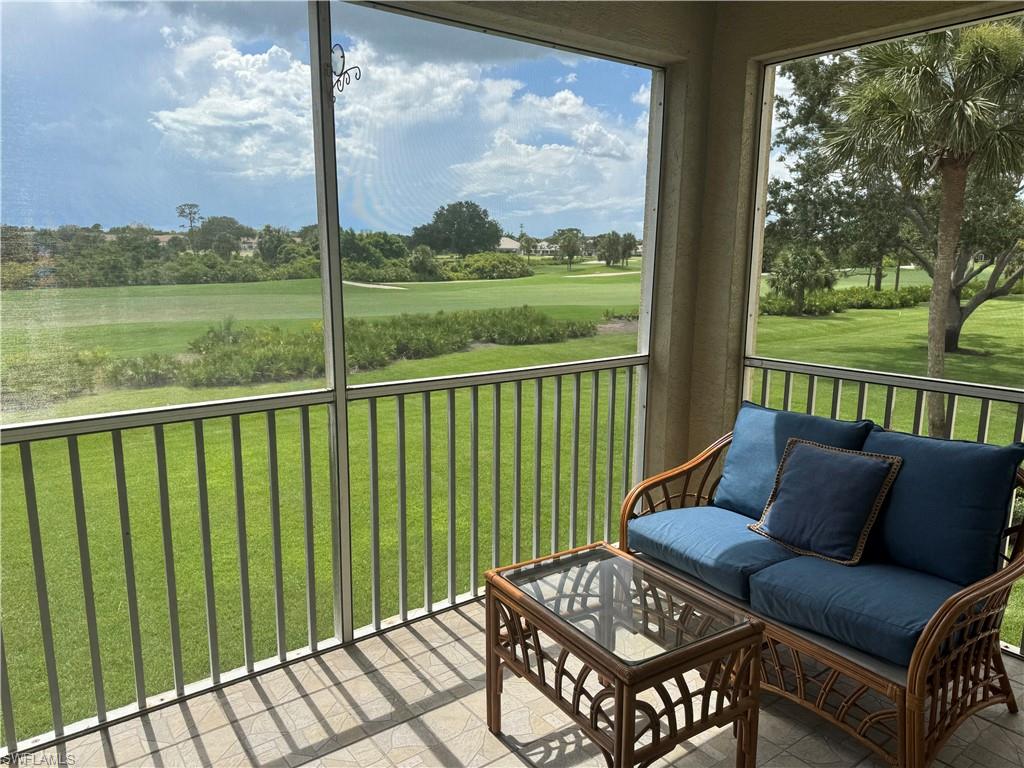 Stunning sunset views overlooking the golf course in this 2-2, 2nd floor condo located in Highland Woods. This resort style community is very social and active, offering bocce ball, tennis, pickleball, fitness center, a new large community pool with cabana bar as well as a beautiful clubhouse offering dining as well. Located conveniently near beaches, shopping and excellent restaurants. Amenities transfer from May-December, available monthly or multiple months May 2026-December 2026.