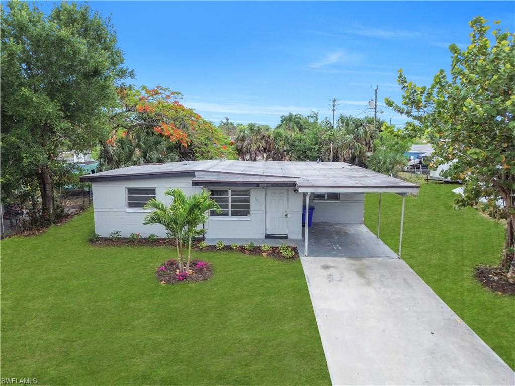 FIRST MONTH RENT FREE! This home is calling you! This 4 bedroom 2 bath with a carport home has been beautifully updated with new bathrooms and a kitchen, freshly painted inside and out and is looking for a new family! It has an oversized yard and a long driveway with lots of parking plus a covered carport for your cars. More than enough room with a total of 4 rooms and over 1100 sqft. of living space. Centrally located near Downtown Ft. Myers only minutes away, also minutes away from Edison bridge Downtown bridge, Cape Coral, N. Ft. Myers, shopping, dinning, schools, bus routes, DMV, Court House, Hospitals, and much much more! I promise you, this home is what you have been looking for! Call today and stop you search! Schedule your showing now.
At Florida Resale Properties, we strive to provide an experience that is cost-effective and convenient. That’s why we provide a Resident Benefits Package (RBP) to address common headaches for our residents. Our program handles insurance, identity protection, pest control, air filter changes, utility set up, credit building, rent rewards, on demand pest control, and more at a rate of $49.95/month or $39.95/month (properties w/ no filters), added to every property as a required program. More details upon application.

Total Monthly Payment (Rent + RBP)*: ${1,539.95}
*If you provide your own insurance policy, the RBP cost will be reduced by the amount of the insurance premium billed by Second Nature Insurance Services (NPN No. 20224621).