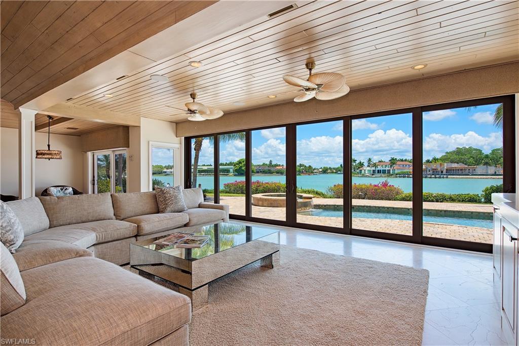 Enjoy this beautifully renovated home in Port Royal with it's sensational wide water views.  Great access for boaters.  New 40 Ft. floating dock . Being offered decorator furnished.  Port Royal Club and Cutlass Cove Beach Club eligibility.