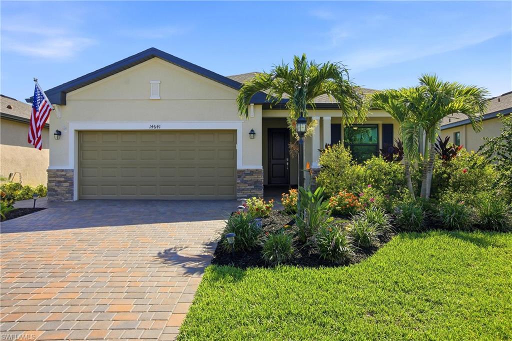 DREAM HOME ALERT! STUNNING POOL RESIDENCE W/BEAUTIFUL LAKE + NATURE VIEWS, BUILT 2024, IMMACULATELY CLEAN (PET FREE + SMOKE FREE)! OPEN FLOOR PLAN, MANY VALUABLE UPGRADES INCL. IMPACT RESISTANT WINDOWS + DOORS! Furniture items could stay (negotiable), this gem is ready for you to move-in and enjoy!
Discover the allure of this well-maintained 3 bedroom / 3 bathroom Venice model, nestled in the vibrant and family-friendly Portico community in sunny Fort Myers, FL. This amazing property seamlessly blends modern luxury with functional design, creating an ideal sanctuary for families, professionals, and retirees alike. It includes a covered front porch, a 2-car garage, smart home technology, energy-efficient appliances, and high-quality finishes throughout. The heart of the home is an expansive great room w/tall glass sliding doors, for lots of natural light. The living room flows effortlessly into the dining area + gourmet kitchen, making it perfect for hosting gatherings or spending quality time with loved ones. The kitchen is a chef's dream, feat. stainless-steel appliances, white cabinets, granite countertops and a large island w/breakfast bar seating. Retreat to your luxurious owner’s suite, complete with a large walk-in closet and a spa-inspired en-suite bathroom w/dual vanities + oversized walk-in shower. Two additional bedrooms, each with their own private bathroom and thoughtfully designed with comfort and privacy in mind, can easily be transformed into guest rooms, home offices, or playrooms, accommodating your family’s unique needs. A laundry room is located inside the residence, for your convenience. Outdoor living is a delight in this home, with a spacious covered lanai area that overlooks the fully screened-in pool deck and your beautiful pool w/electric heater, saltwater system + lighting. Enjoy gorgeous lake + nature views, magic sunrises and swimming + splashing fun all year round in your new private outdoor oasis! This amazing property also stands out due to its MANY UPGRADES, which are YOUR GAIN! First and foremost, this is one of the few homes in Portico that were built with IMPACT RESISTANT WINDOWS + DOORS, adding great value and peace of mind. Further Upgrades include upscale light fixtures + multiple ceiling fans w/lights (incl. lanai), gutters all around the house, insulated garage w/epoxy floor, hanging racks for additional storage + EV charging outlet, unseen screen built into front entry door, walkway extension on driveway, sealed pavers on driveway + pool deck, upgraded landscaping and more. Start packing and get ready to enjoy a truly laid-back lifestyle in your new Florida dream home! NO FLOOD INSURANCE REQUIRED! PORTICO is a popular, access-controlled community w/Low HOA fees. Residents enjoy resort-style amenities, including a clubhouse, community pool, gym, yoga/exercise room, tennis, pickleball, basketball + play area. Pets, Fences & LSVs permitted! Great location, short drive to I-75, shopping, dining & more!
