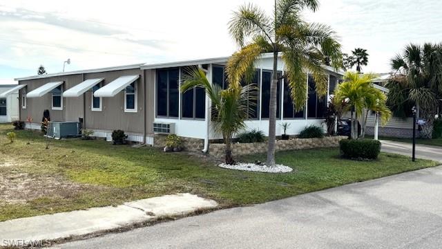 MOTIVATED SELLER: This charming single family home boasts 2 bedrooms and 2 bathrooms, perfect for someone or a couple looking to settle down in a peaceful 55+ active community. Old Bridge Village is a Co-op and this home INCLUDES A SHARE. Inside, you'll find two walk-in closets, walk-in showers, and a turnkey living space ready for you to move in and make your own. The home has been recently updated with a newer hot water heater, electrical breaker box, windows, and flooring, ensuring that you can enjoy worry-free living for years to come. The sliding vinyl windows in the lanai offer a seamless transition between indoor and outdoor living, while the carport provides space for up to 3 vehicles. Step outside onto the extended patio with shade and a privacy fence, ideal for hosting gatherings or simply enjoying a quiet morning coffee. Old Bridge Village is a friendly, premier 55+ resident owned community with lots of amenities, activities all year, clubs and entertainment. There is a fitness center, recreation center, bocce ball, pickleball, shuffleboard, tennis, basketball, putting green, horseshoe pits, Brand New Pool, hot tub, community clubhouse, fishing pier, kayak and boat launch and an 81-slip marina. Drive your golf cart around the community, to and from your activities or to Palm Point, an 8.5-acre greenspace on the riverfront where you can fish, have a picnic, watch the boats or just enjoy the sunset. This community is a hidden gem with just minutes by boat or car to downtown Ft. Myers and right between 2 airports with approximately 30 minutes to both Southwest Florida International Airport and Punta Gorda Airport. Don't miss out on this incredible opportunity to own a piece of paradise in Old Bridge Village - schedule a showing today!