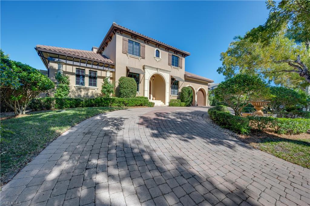 LOCATION, LOCATION, LOCATION!  GORGEOUS CUSTOM BUILT 2 STORY WATERFRONT POOL/SPA HOME, TURNKEY FURNISHED.  LOCATED ON PRESTIGIOUS CANOPY MAHOGANY TREE LINED 18TH AVE SOUTH IN AQUALANE SHORES. THIS HOME COMPRISES 4 BR, LARGE STUDY, 4 FULL BATHS, 2 HALF BATHS. MASTER SUITE ON FIRST FLOOR WITH INDOOR AND OUTDOOR RAINHEAD SHOWERS, HIS AND HER VANITIES, HIS AND HER WATERCLOSETS WITH BIDET AND JETTED TUB. FAMILY ROOM WITH IMPACT DISAPEARING SLIDING GLASS DOORS, BEAM WOOD PLANK AND CUSTOM BEAM CEILINGS. LARGE VIKING WINE CELLAR AND MANY CLOSETS THROUGHOUT. CENTRAL VAC, GOURMET KITCHEN WITH 2 SUB ZERO REFRIGERATORS AND COOLING DRAWERS, 2 DISHWASHERS, 6-BURNER GAS STOVE WITH GRIDDLE, DUAL OVENS AND CENTER ISLAND. LAUNDRY ROOM WITH MIELE WASHER AND DRYER. OUTDOOR GOURMET KITCHEN WITH TOP OF THE LINE BUILT-IN GAS GRILL, DCS EXHAUST FAN, CUSTOM OUTDOOR CABINETRY UNDER CUSTOM EXTENDED TILE ROOF. 75 FOOT BOAT DOCK AND LIFT, DIRECT GULF ACCESS!  BEACH IS APPROXIMATELY 1/3 MILE TO THE WEST AND NAPLES BAY 1/3 MILE TO THE EAST.