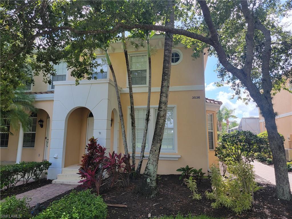 2 STORIES POOL TOWNHOME !ALL FURNITURE PURCHASED JULY 2021! OUSTANDING FLOOR PLAN . Generously sizes rooms, numerous windows, large bay window, sliding glass doors. Coastal Inspire update, wood look ceramic title, custom plantation shutters. Wonderful custom staircase with wood stair treads, Kitchen Stainless steel appliance, Granite counters, pantry breakfast bar, first floor laundry, family room opens onto private courtyard over looking the pool, oversized 2 car garage. the 3 bedrooms 2 baths n the second floor. Fresh paint, master suite has walk in closet and master bath dual sinks, soaking tub and walk in shower. The active community of Island Walk offers residents a wonderful lifestyle , clubhouse, business center, tennis courts, many miles of walking and biking paths connected with Venetian style bridges.. community pool, lap pool, restaurant, beauty salon even own gas station and car wash... What a great location by Vanderbilt beach close to Mercato, beach, Restaurants and shopping !! Awesome school district !!