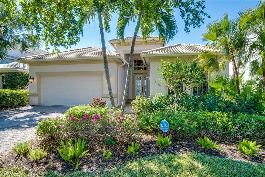 Beautiful two bedroom plus den two bath home in Shadow wood at The Brooks! This home offers a great view of the lake with South West exposure and privacy. Home features, tile roof, private pool an spa with solar heating, tray and volume ceilings, New Trane AC, and no carpet. The kitchen features Custom-built 42 inch cabinets with crown molding, granite counter tops and newer KitchAid appliances. Enjoy all of Shadow Wood's fabulous amenities which are optional not mandatory. You will enjoy living in close proximity to all points of interest, many cultural venues, shopping, airport and dining, plus numerous medical facilities and new Lee Memorial Hospital is under construction at front of the Brooks. Why would you live any place else!