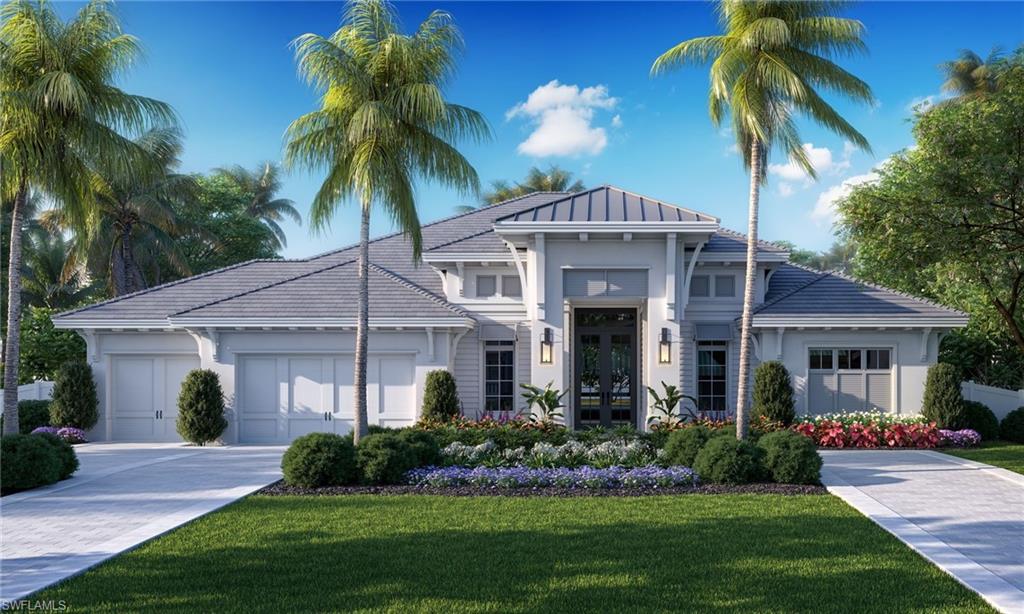 Borelli Construction of Naples, the premier builder for Park Shore and the Moorings, has begun construction on their newest luxury residence soon with an expected completion by season 2022. Sitting on an iconic street in the Moorings lined with Cuban Laurels & Southern Live Oaks, this home will be equipped with all the space & amenities needed for entertaining, raising a family or simply enjoying the Naples lifestyle. The interior flow of this home is thoughtful with a private owner's suite separated from the three guest bedrooms with en-suite bathrooms. Great storage throughout including an oversized pantry conveniently hidden behind a cabinet door in the kitchen, large laundry room with broom closet & an air-conditioned storage room accessible from the garage. Inside, the home will be complete with Legno Bastone French white oak flooring, Wolf and SubZero appliances & designer fixtures. The outdoor living area will begin with a massive covered lanai space protected by electric screens & shutters. The lanai will have a well-equipped outdoor kitchen, pool bath & cozy fireplace. The pool & deck will be equally impressive with water features & firepit. Home is in an X500 flood zone