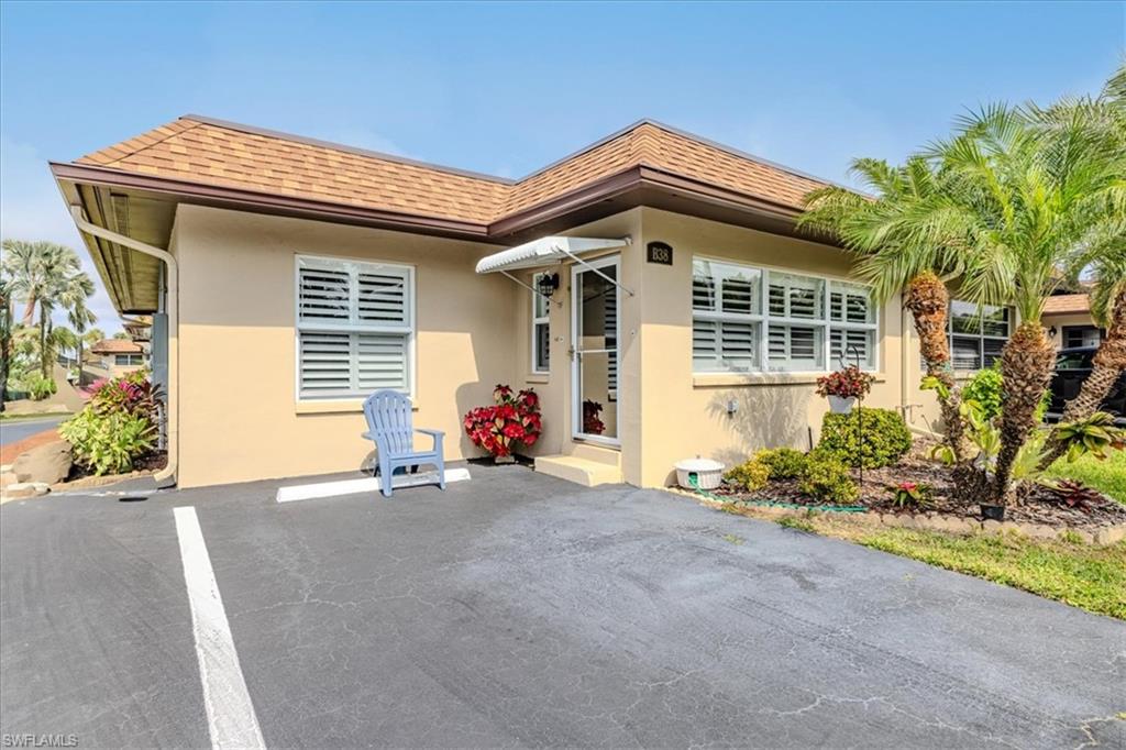 COASTAL AND CUTE!! If you are looking for the perfect condo close to the white sandy beaches of Fort Myers and Sanibel-Captiva Islands….Look no further! This spacious condo has been tastefully updated and is offered TURNKEY-FURNISHED. Just bring your swimsuit. Two bedrooms, two baths, large great room, open kitchen and a tiled Florida Room. The great room has huge windows to bring in tons of natural light and highlights lovely vinyl plank flooring. The kitchen has updated appliances, wood cabinets and beautiful granite countertops. The master bath has a stunning custom tile walk-in shower the hall bath has a lovely tile walk in shower as well. Totally move-in ready. Exceptionally Clean Property.  NEW APPROACH CONDOMINIUMS is a very active 55+ community. You are sure to enjoy the large community pool, community clubhouse, barbecue/picnic area, shuffleboard, and fitness equipment. All located close to beaches, shopping, restaurants, county parks, golf courses, RSW International Airport, and all the wonderful amenities that Southwest Florida has to offer. Call for your personal tour today!! Don't let this one get away from you!