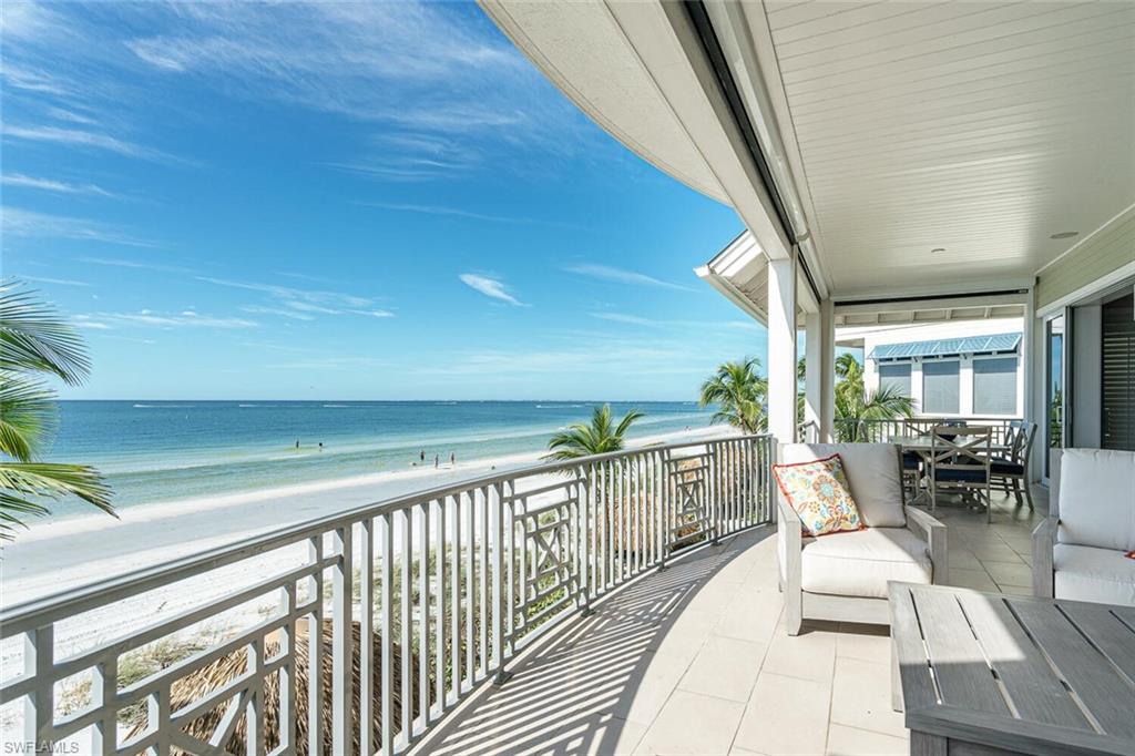 NOW AVAILABLE IS YOUR LIKE NEW GULF FRONT ESTATE ON FORT MYERS BEACH. ALL THREE FLOORS OF THIS BEACHFRONT ESTATE HOME FEATURES DIRECT UNENDING VIEWS OF THE WHITE SAND BEACH, THE GULF OF MEXICO AND OUTSTANDING SUNSETS. YOUR PRIVATE POOL, SPA AND SUNDECK IS THE FOCAL POINT OF THE FIRST FLOOR. THE SECOND LEVEL OFFERS A SPACIOUS OPEN FLOOR PLAN, INCLUDING THE GREAT ROOM, DINING AREA, OUTSTANDING KITCHEN AND BAR. THE ENTIRE AREA OPENS OUT TO A LANAI COVERING THE  WIDTH OF YOUR HOME. THE MASTER SUITE OCCUPIES THE ENTIRE THIRD FLOOR WITH A HUGE LANAI DIRECTLY FACING THE BEACH AND GULF. ALL AREAS OF YOUR HOME ARE EASILY ACCESSED BY YOUR PRIVATE ELEVATOR OR STAIRS. THIS IS TRULY BEACHFRONT LIVING AT ITS FINEST.