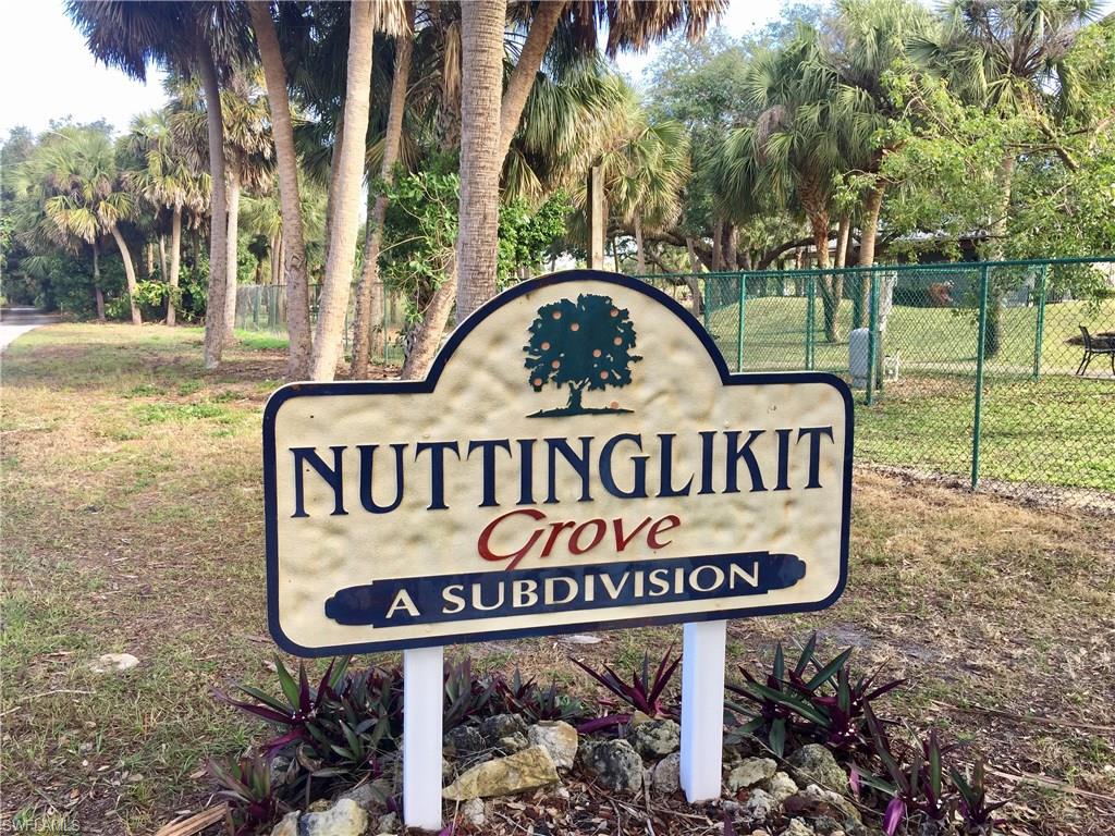Great opportunity to build your own home in the cutest neighborhood in Bonita Springs. Full of Old Florida charm, Nuttinglikit Grove is an old fashioned neighborhood with 4 dock areas just off the Imperial River. This provides boaters a great opportunity to launch their boat or kayak onto the river and out to the gulf. It also backs onto Riverside Park and enjoys a kids play ground area and has plenty of outdoor space to walk and exercise. Downtown Old Bonita is also close to the neighborhood and you can walk or bike to restaurants, events and stores from here. The boat docks and boat ramp belong to the community. They are available on a first come basis and there are no HOA fees. Lot 20 on the community plan shown in photos.
