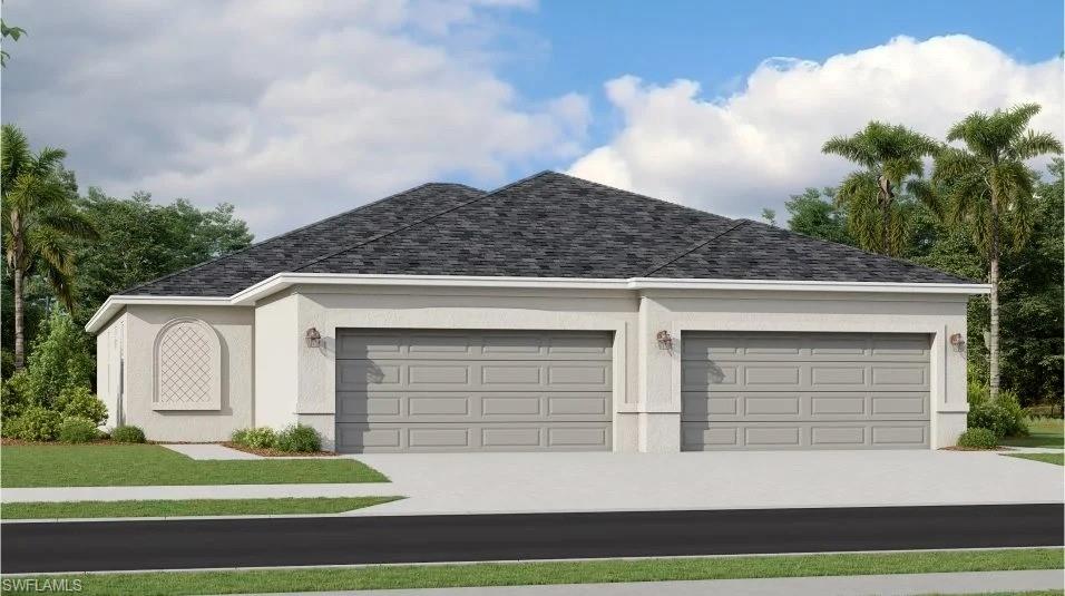 One or more photo(s) has been virtually staged, AI generated or rendered.  MOVE-IN READY!! Nestled in the tropical paradise of Southwest Florida, Savanna Lakes is a master-planned community with collections of new single-family homes for sale. This attached single-level home offers an airy design among the kitchen, dining room and living room with an outdoor lanai. The owner’s suite at the end of the home offers privacy, while two secondary bedrooms and a full bathroom are tucked toward the front. Completing the layout is a two-car garage to add versatile storage room. Prices, dimensions and features may vary and are subject to change. Photos are for illustrative purposes only.