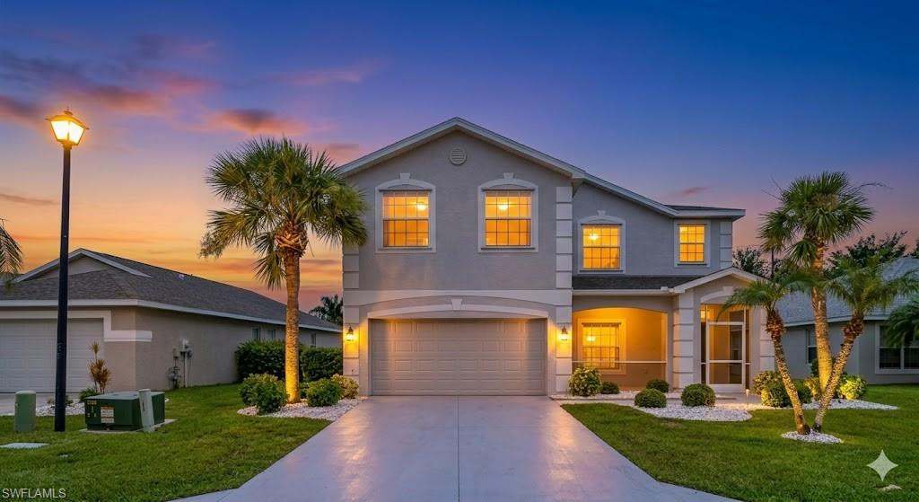 One or more photo(s) has been virtually staged, AI generated or rendered. Welcome to this beautifully updated home in the highly desirable Gateway Cypress Cay community of Fort Myers. Offering over 2,900 square feet under air, this spacious residence features 6 bedrooms and 4 bathrooms, providing the ideal layout for large families, multi generational living, or entertaining guests. Recent upgrades and standout features include a 2023 roof, fully paid off solar panels, pool heater, new stainless steel kitchen appliances, quartz countertops, new tile flooring throughout the first level, and new carpet upstairs. The open living spaces are enhanced with built in speakers in both the family room and pool area, along with a new sound console for seamless indoor and outdoor entertaining. Step outside to your private screened pool and patio retreat, perfect for relaxing or hosting gatherings year round. Conveniently located near top rated schools, shopping, dining, and major highways, this home combines comfort, style, and functionality in one of Fort Myers’ most sought after communities. Don’t miss this exceptional opportunity to own in Gateway Cypress Cay!