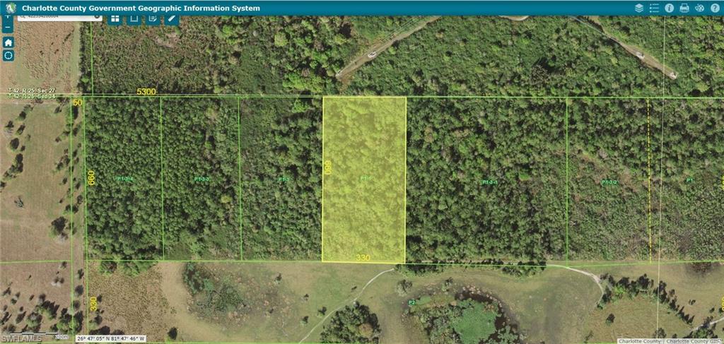 5 Acre parcel with 2 additional parcels also available for a total of 25 acres. Acreage near Babcock Ranch off SR 31.