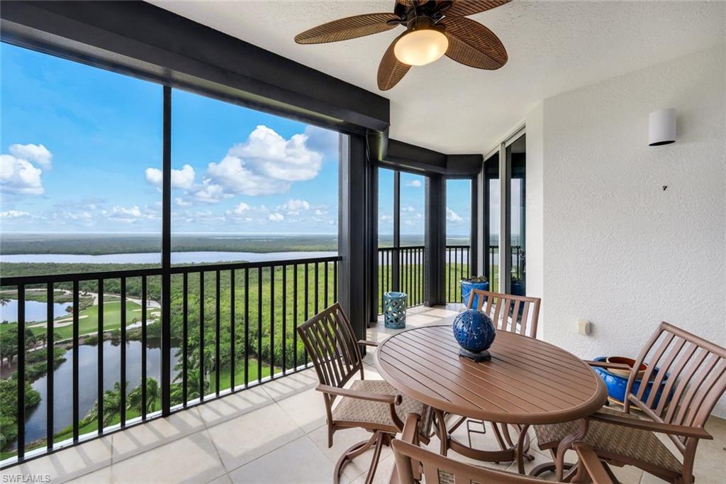One or more photo(s) has been virtually staged, AI generated or rendered.  
Perched high above one of Southwest Florida's most remarkable protected coastal landscapes, this exceptional sky residence captures an ever-changing panorama that is among the most coveted in the region. From sunrise over the lush mangrove estuaries to brilliant sunsets stretching across the Gulf of America, the views encompass The Rookery, McIlvaine Bay, Marco Island, and the sparkling Naples skyline—creating a spectacular backdrop from virtually every principal living space.

Accessed by a private elevator, this sophisticated residence offers 3 bedrooms & 3.5 beautifully appointed baths, thoughtfully designed to embrace both effortless elegance and everyday comfort. Expansive walls of glass flood the interiors with natural light while seamlessly connecting indoor living with the breathtaking scenery beyond.

The gourmet kitchen, remodeled in 2026, serves as the heart of the home, featuring abundant cabinetry, quartz countertops, induction stove, backsplash accented by elegant glass tile, stainless hood vent system, generous preparation space, an oversized breakfast bar, & an inviting breakfast area ideal for casual dining.The spacious great room opens effortlessly to an expansive screened terrace where panoramic water views and year-round sunsets become part of daily life.

The luxurious primary suite is a private retreat, complete with tranquil water views, an oversized walk-in wardrobe, additional storage, and a spa-inspired bath designed for relaxation. Two well-appointed guest suites offer privacy and comfort for family and visitors alike.

Outdoor living is equally impressive, with both a charming sunrise terrace and a spacious sunset loggia that create inviting spaces for morning coffee, alfresco dining, or evening cocktails overlooking one of the area's most breathtaking natural settings.
Additional features include 2 secure under-building parking spaces w/ convenient access to your private elevator lobby, bicycle storage, & an oversized climate-controlled storage room.
Life at Aversana is defined by impeccable service and resort-caliber amenities. Behind the privacy of a guard-gated entrance, residents enjoy, beautifully appointed guest suites, a spectacular tropical pool and spa, a state-of-the-art fitness center w/ sauna & locker facilities, a private theater, billiards and card rooms, elegant social gathering spaces, & an outdoor pavilion with grilling areas. A vibrant calendar of community events fosters a welcoming and engaging atmosphere.

Perfectly positioned between the renowned destinations of Naples & Marco Island, this extraordinary residence places pristine beaches, championship golf, fine dining, upscale boutiques, and world-class entertainment just moments away. Combining timeless architecture, unmatched vistas, and exceptional amenities, this is a rare opportunity to experience luxury high-rise living at its finest.