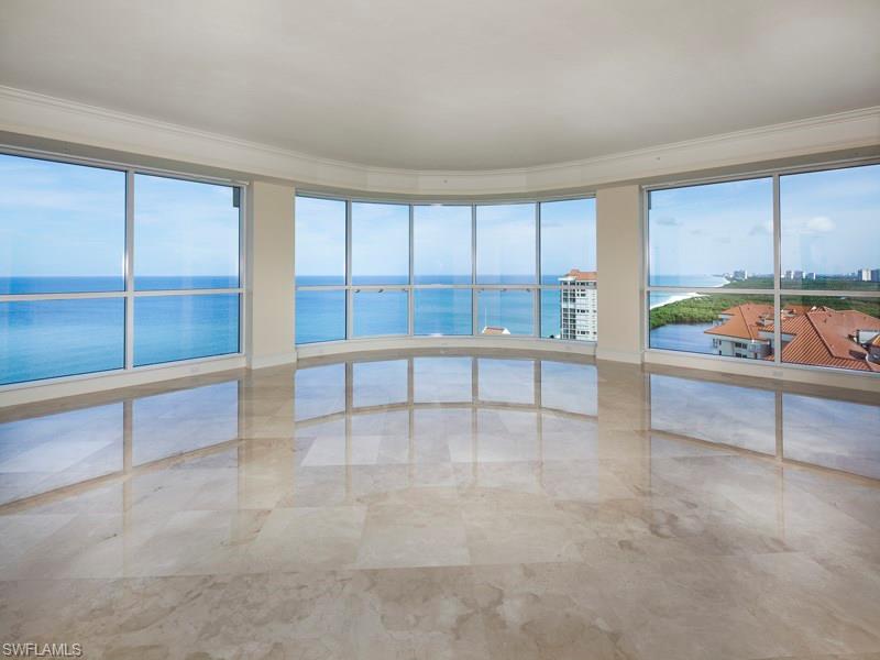 Capture the finest of the seasons. Exceptional architectural specifications featuring expansive walls of glass, marble flooring and spacious living areas, including great room, family room, library, gourmet kitchen and private guest suite. More than 7,700 square feet of living area and a private garage. Spacious, secure with unsurpassed amenities equals the essence of Naples Cay.