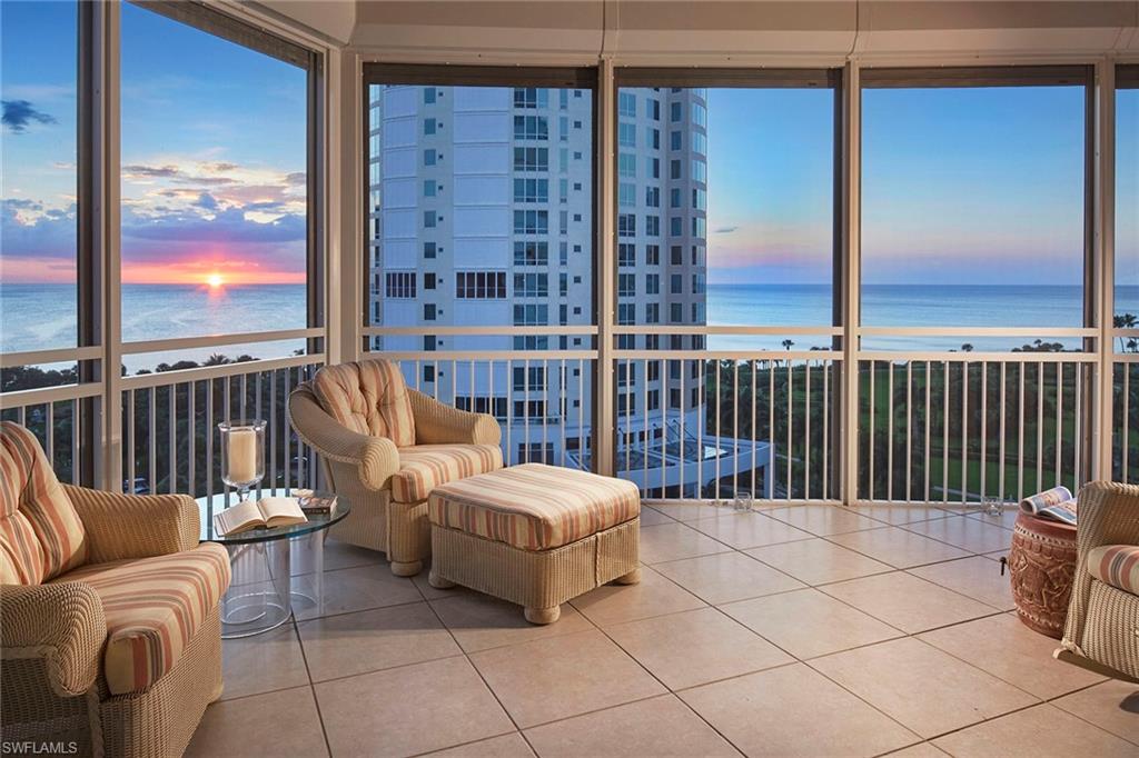 Located on an ideal floor of one of the most highly sought-after luxury beachfront buildings in Park Shore, this Southwest corner residence provides the perfect space for the stunning sunsets. From the floor-to-ceiling windows, 10-foot ceilings, to each of the three bedrooms flowing seamlessly onto the generous outdoor living spaces, there is no question that views were at the very forefront of the design inspiration. Provence residents benefit from an array of amenities including an expansive outdoor area with oversized pool, spa, grilling area, tennis courts, exercise facilities, and sauna. The building is conveniently located close to gourmet dining and shopping in Venetian Village, Waterside Shops and all downtown Naples has to offer. For the boaters, boat slips are available for sale or lease in Venetian Bay Yacht Club.