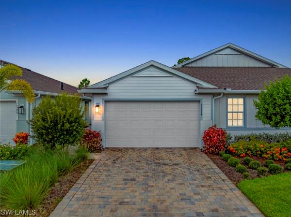 Welcome to this beautifully upgraded Carrington villa in The Preserve at Babcock Ranch! This 2-bedroom, 2-bath plus den home offers the perfect blend of comfort, style, and low-maintenance Florida living.

Enjoy peaceful mornings and relaxing evenings from your screened lanai overlooking a private preserve, where nature provides a serene backdrop with no rear neighbors. Built with impact-resistant windows and doors for added peace of mind, this home also features an open-concept layout with a spacious kitchen, dining, and living area designed for both everyday living and effortless entertaining.

The en suite and secondary bedroom are thoughtfully situated on opposite ends of the home, offering ideal privacy and separation. The en suite bathroom has been tastefully upgraded with a beautiful frameless glass shower enclosure, adding a clean, modern touch to the space.

The garage is a true standout, featuring a durable epoxy floor coating, abundant built-in storage, fully insulated with a mini-split air conditioning system—creating a fully climate-controlled space ideal for hobbies, a workshop, fitness area, or year-round comfort for vehicles and storage.

Located in the highly desirable Preserve neighborhood of Babcock Ranch, residents enjoy access to resort-style amenities, scenic walking and biking trails, parks, and the unmatched lifestyle of America’s first solar-powered town. With premium upgrades, a tranquil preserve view, and move-in-ready condition, this exceptional villa is ready to welcome you home.