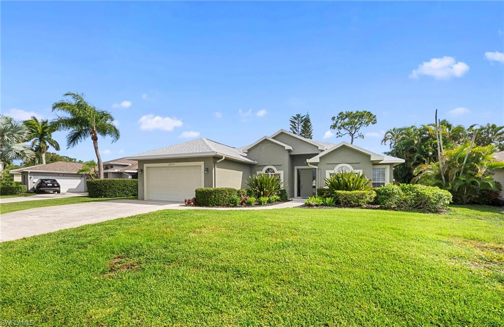 Beautifully updated 3-bedroom + den single-family home in one of Estero’s most desirable communities. This exceptional residence is one of the few homes in the neighborhood constructed with solid poured concrete walls rather than traditional concrete block construction, offering superior strength and durability and the roof replaced 11/29/2024!!

The open-concept great room floor plan is ideal for both everyday living and entertaining. Features include an oversized private homesite, upgraded tile flooring, a beautifully updated kitchen, volume ceilings, and a completely remodeled primary bathroom designed with both style and functionality in mind.

Ideally located directly across from Coconut Point and just minutes from the highly anticipated Woodfield mixed-use development, featuring upscale shopping, dining, entertainment, and a new sports complex. Restaurants, retail, and recreational amenities are all within approximately a quarter mile, providing the ultimate Southwest Florida lifestyle and convenience.