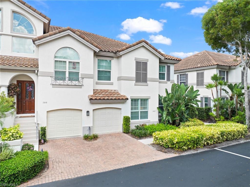 FIRST-FLOOR LIVING IN THE HEART OF PARK SHORE — RENOVATED, TURNKEY LAKEFRONT END RESIDENCE STEPS TO THE POOL, VENETIAN VILLAGE & THE PRIVATE BEACH! Enjoy the very best of Naples living from this beautifully upgraded 3-bedroom, 2.5-bath end residence in the gated Colonade at Park Shore, offering true single-level living just steps from the community's newly renovated clubhouse, resort-style pool, and fitness center. Turnkey furnished in fresh designer-coastal style, the light-filled open layout showcases a fully renovated kitchen with quartz countertops, sea-glass mosaic backsplash, breakfast bar, and stainless KitchenAid appliances, plus large-format porcelain tile, plantation shutters, and designer-renovated baths throughout. The king primary suite features a tray ceiling, bay-window sitting nook overlooking the lake, custom walk-in closet, and a spa-style bath with oversized walk-in shower and dual vanities. A cheerful queen guest room and a flexible den/third bedroom with built-in office complete the plan, while French doors open to a screened lanai overlooking the tranquil lake and fountain. Attached one-car garage, full laundry room, and gated entry — all a short stroll to the waterfront dining and boutiques of The Village Shops on Venetian Bay and the private Park Shore resident beach. Minutes to Waterside Shops, Artis—Naples, and Fifth Avenue South. Professionally managed by Naples Vacation Properties. 90-day minimum lease per association.