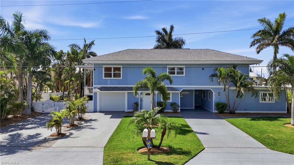 Welcome to 21601 Wigeon Terrace, a waterfront triplex in a prime weekly rental zone—perfect for generating steady income. With a brand-new oversized dock and lift offering Gulf access, it’s an ideal destination for boating and fishing enthusiasts. Close to Publix and across from one of Fort Myers Beach’s top beach accesses, it’s perfectly placed. With a major development coming soon down the street, future rental demand will soar. The interior has been finished very nicely—tasteful and welcoming, standing out above typical rentals. Upgrades include impact doors and windows, a 2020 roof, new AC, water heater, and pool equipment. Renters will enjoy not just a home, but a lifestyle—where every day brings the opportunity to embrace the Florida dream, while you enjoy a thriving investment.