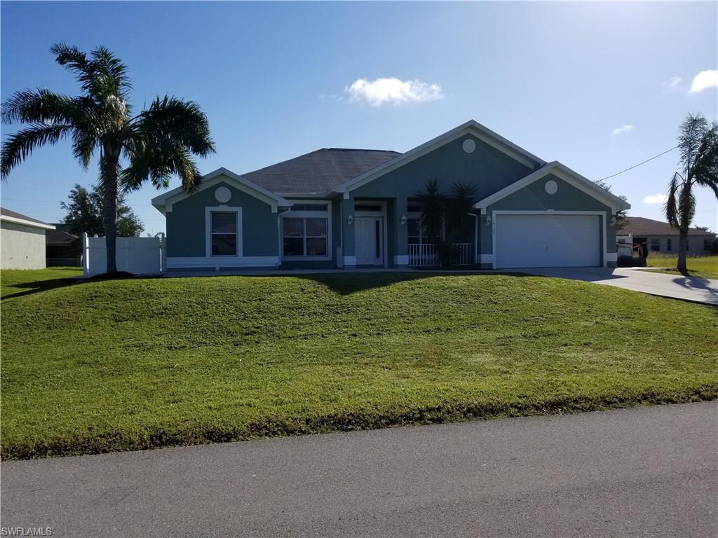 This beautiful 4 bedrooms 2 bathrooms home in NE Cape, freshly painted in and out, tile through out including front porch and lanai. Open kitchen with granite sinks and stainless steel appliances. Fenced backyard, with room for pool. Double sinks in master bathroom with combo tub and shower.