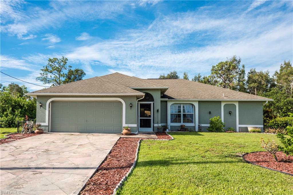 Move In Ready! Great Value! Don't let this one pass you by, 3 Bedrooms and a Den with a great size master bathroom.  Open and bright living area with island breakfast bar. Enjoy the privacy of your extended lanai overlooking a private fully fenced backyard with additional patio space. This home has great curb appeal with a beautiful pressed concrete driveway. Only a few minutes from grocery stores and shopping on the Pine Island corridor.